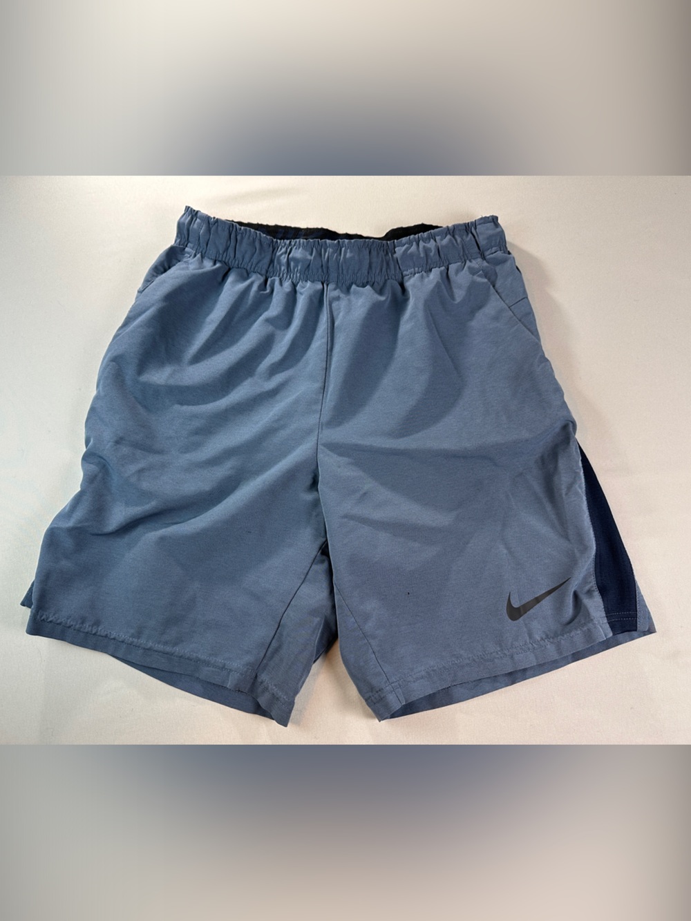Nike Men's Slate Blue Shorts Athletic Medium Pockets Basketball